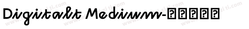 Digitalt Medium字体转换